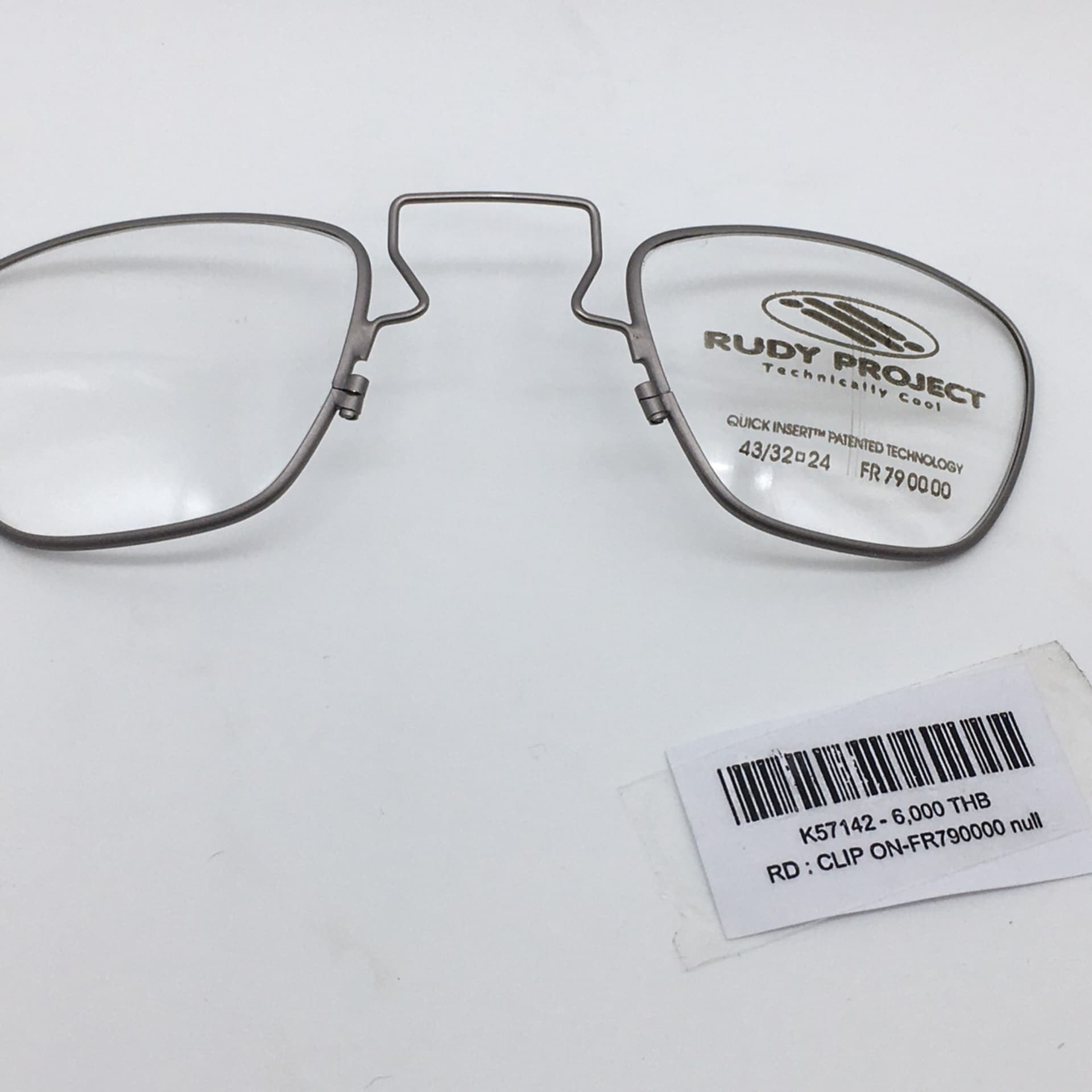 RUDY PROJECT CLIP ON-FR790000, Clip-on, Grey Frame