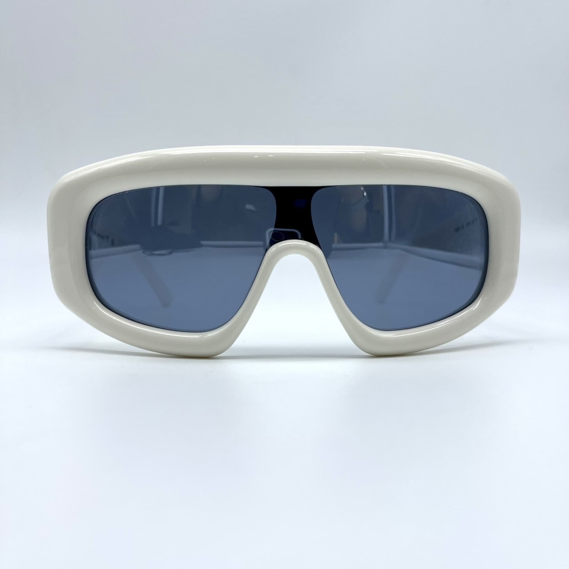 Palm Angels PERI016, White / Light Blue Lens